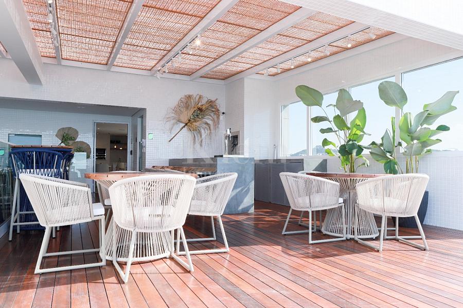 Espa�o gourmet no Le Blanc Brava Residence na Praia Brava em Itaja�