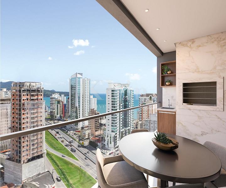 Sacada com churrasqueira do apartamento � venda no San Felice Home Clubem Itapema