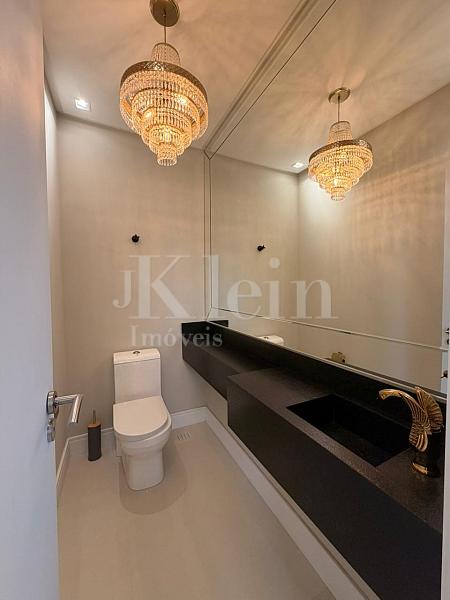 Lavabo do apartamento no Edif�cio Portland Park Residenceem Porto Belo