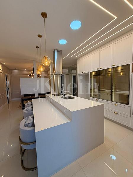 Living do apartamento no Edif�cio Portland Park Residenceem Porto Belo