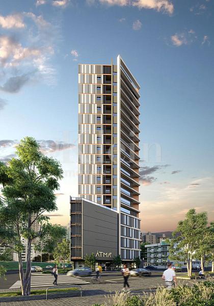 Fachada do Atma Residenca em Itapema