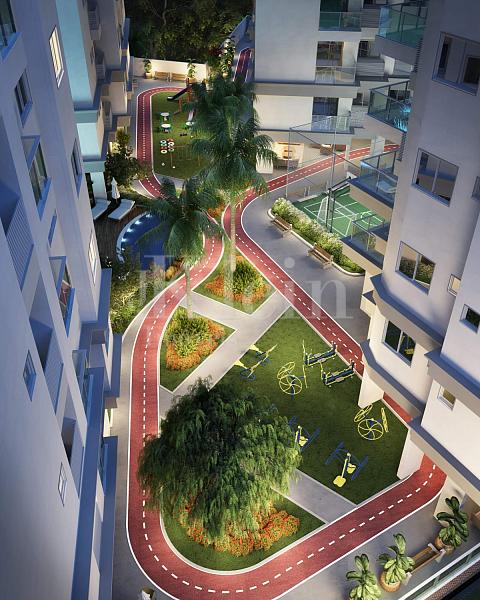 Pista de corrida no Blue View Residence no Morretes em Itapema