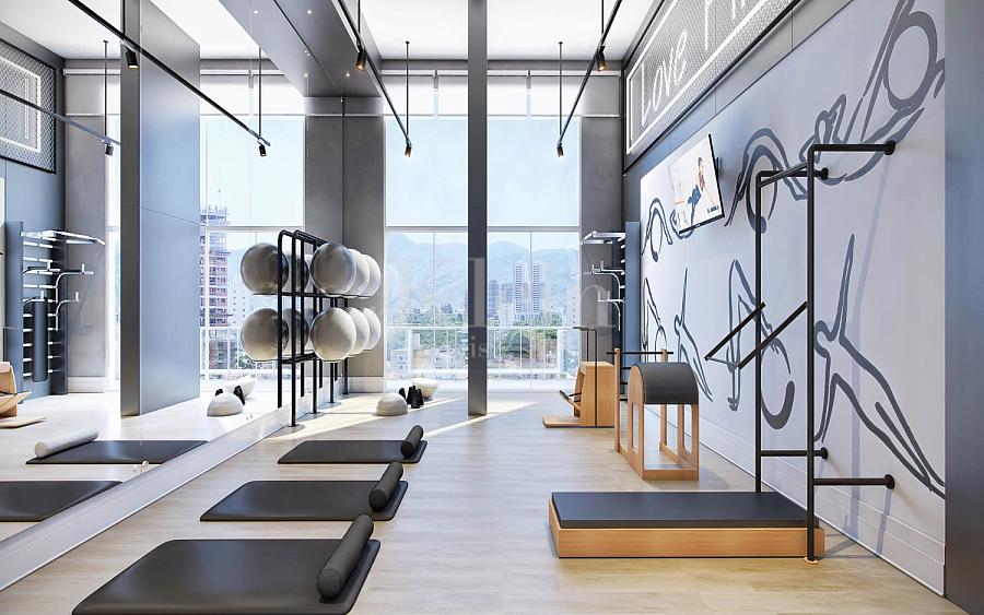 Espa�o pilates do Algarve Residence na Meia Praia em Itapema