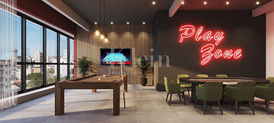 Sala de jogos do Verona Residence na Meia Praia em Itapema