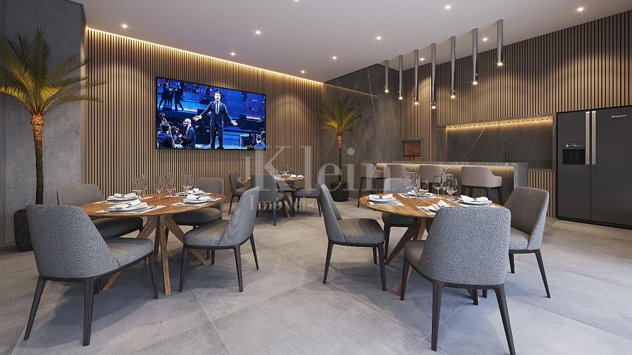 Sal�o de festas do Verona Residence na Meia Praia em Itapema