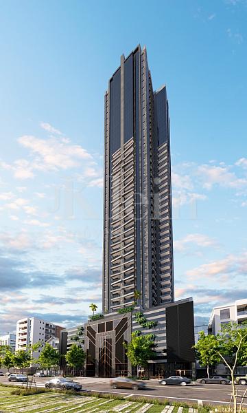 Fachada do La Belle Verte no Centro em Itapema