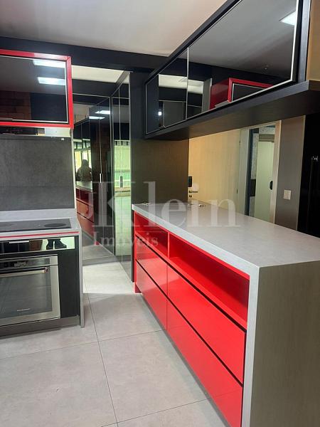 Cozinha do apartamento do Tahiti Residencial em Itapema