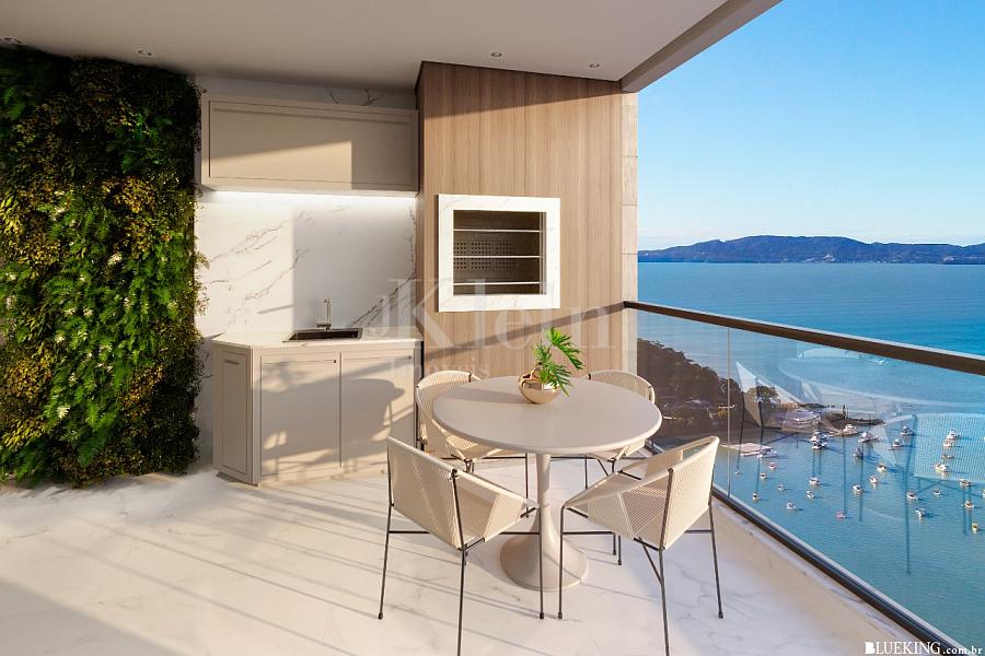 Sacada do apartamento do La Belle Verte no Centro em Itapema