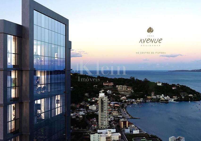 Fachada do topo do Park Avenue Residence no Centro em Itapema