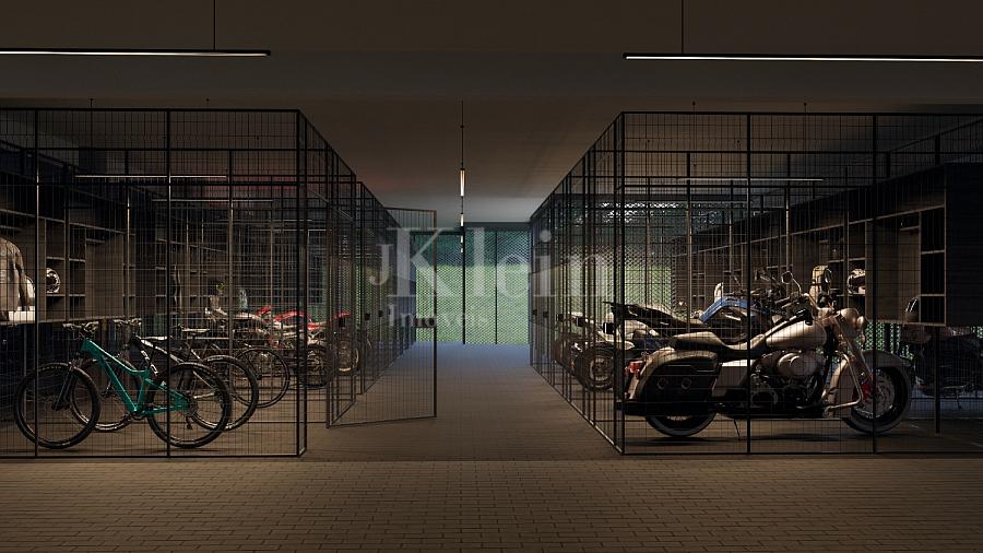 Estacionemento de motos no Edif�cio linden Loft em Pomerode