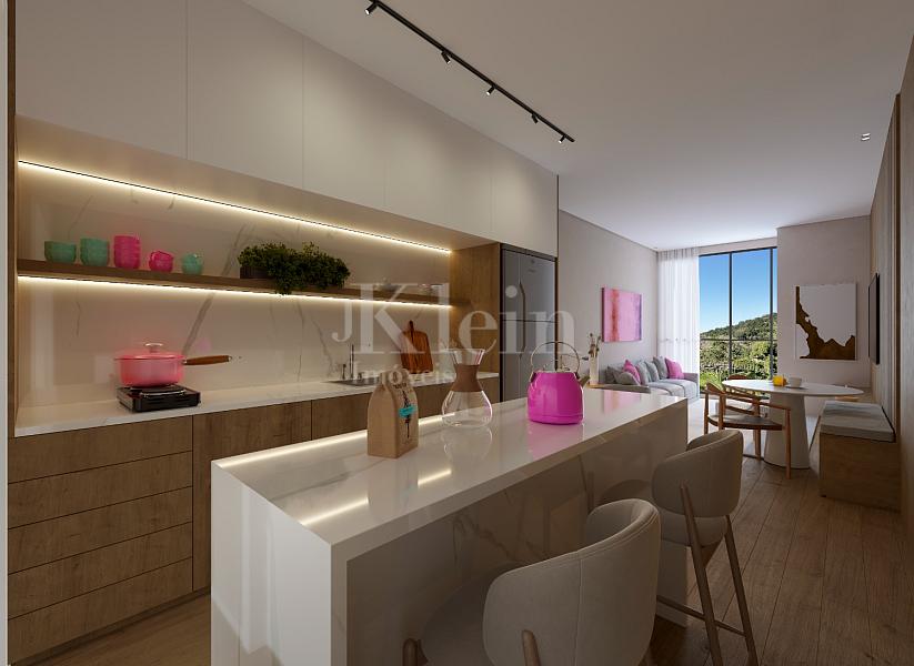 Living apartamento 3 su�tes do Edif�cio linden Loft em Pomerode