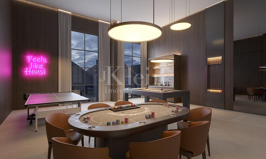 Sal�o de jogos do Edif�cio linden Loft em Pomerode