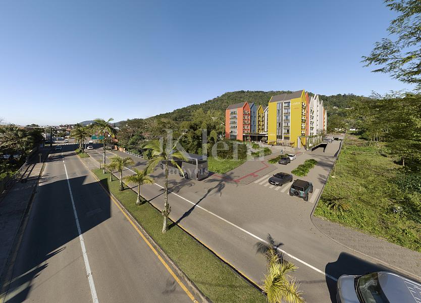 Fachada da a�rea no Edif�cio linden Loft em Pomerode