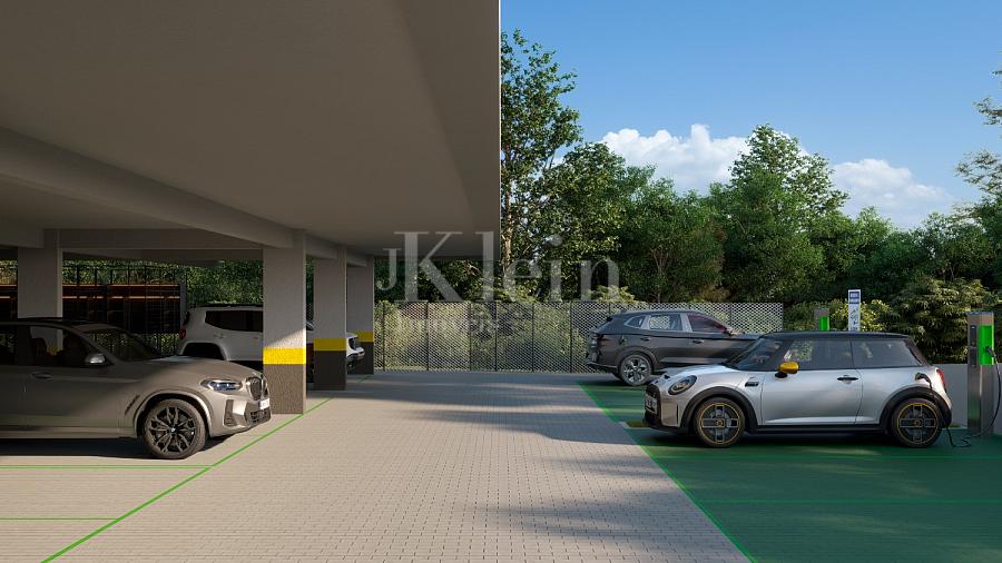 Garagem do Edif�cio linden Loft em Pomerode