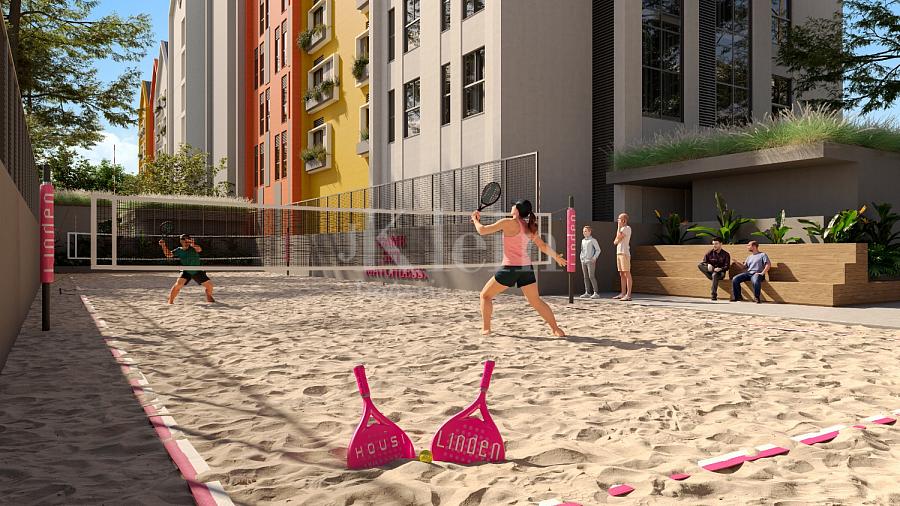 Quadra beach t�nis no Edif�cio linden Loft em Pomerode