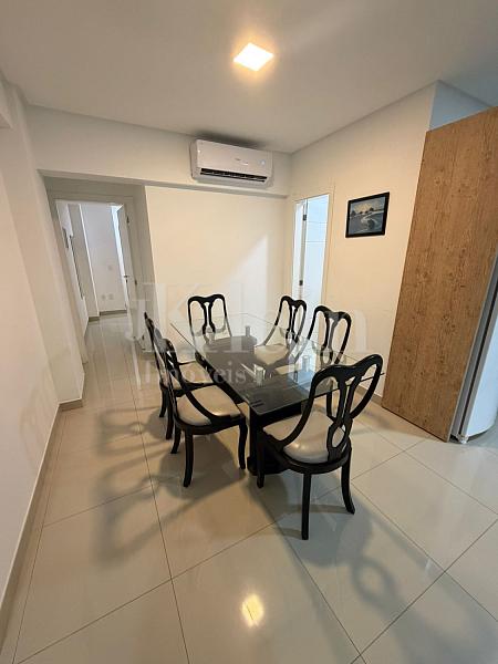 Living do apartamento no edif�cio Jo�o Reis em Itapema