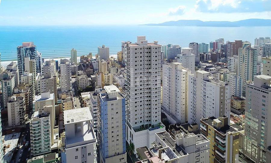 Fachada A�rea do Berilo Palace Residence apartamento � venda em Meia Praia Itapema