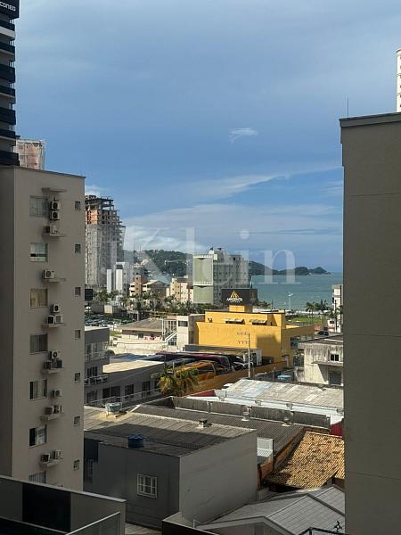 Vista para o mar do apartamento do Alexandrita Residencial em Itapema