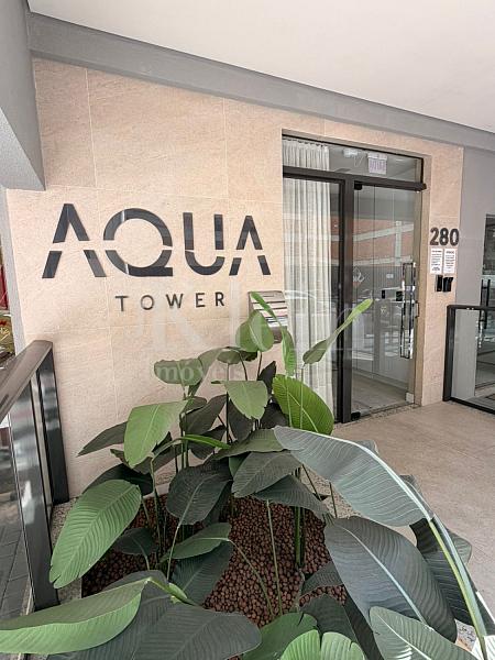 Entrada do Aqua Tower no Morretes em Itapema