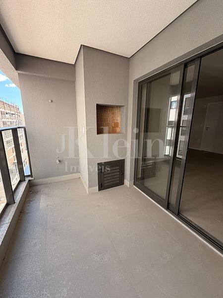 Sacada do apartamento do Aqua Tower no Morretes em Itapema