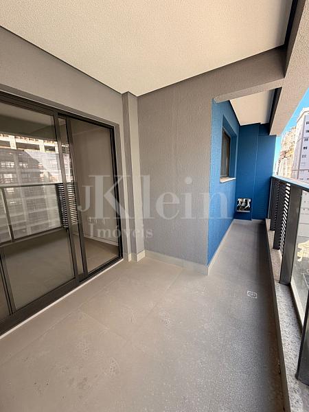 Sacada do apartamento do Aqua Tower no Morretes em Itapema