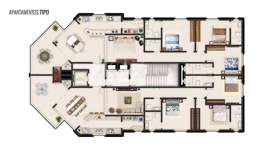 Apartamento mobiliado com 3 suítes duas vagas Itapema | Meia Praia — foto 2