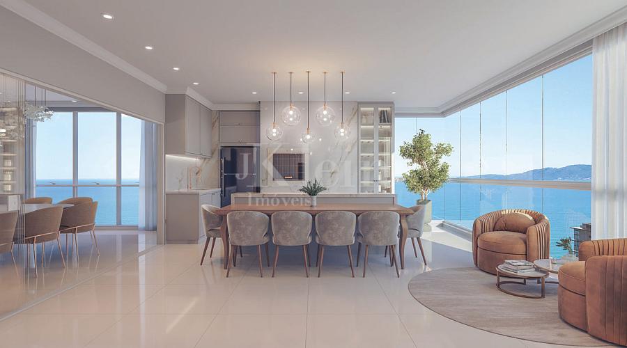 Living da Penthouse  Diamante Palace Residence em Itapema