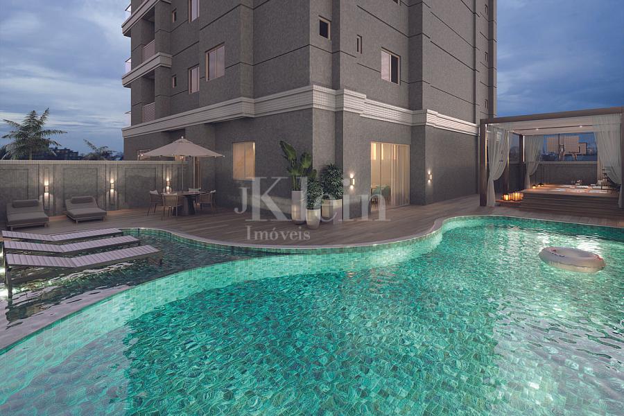 Piscina do  Diamante Palace Residence em Itapema