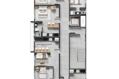 Lançamento Viva Mar Studios a 300 metros da praia em Ingleses Florianópolis