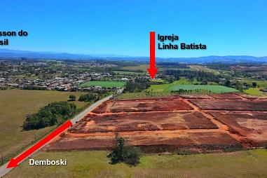 Terreno parcelado na Linha batista em Criciuma, Loteamento Carolini