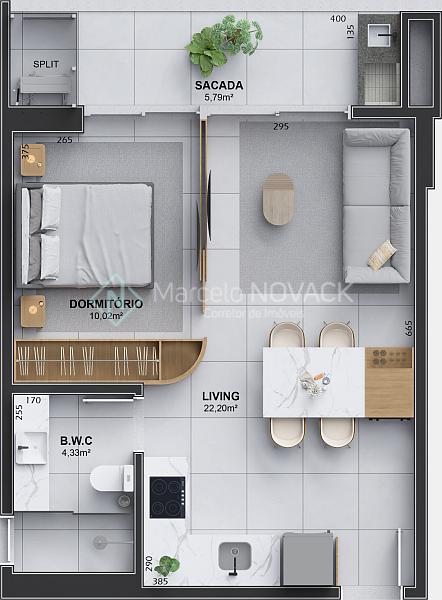 Lan�amento no Balne�rio Rinc�o, apartamento flat  beira mar 13