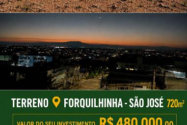 Terreno à venda, 720m² - Forquilhinha - São José