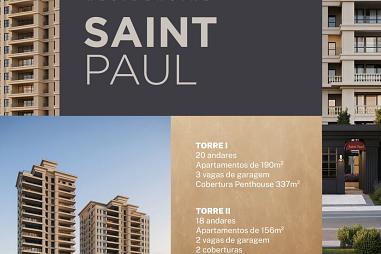 APARTAMENTOS  AMPLOS 156m² e 191m², OPÇÕES de 3 ou 4 SUÍTES