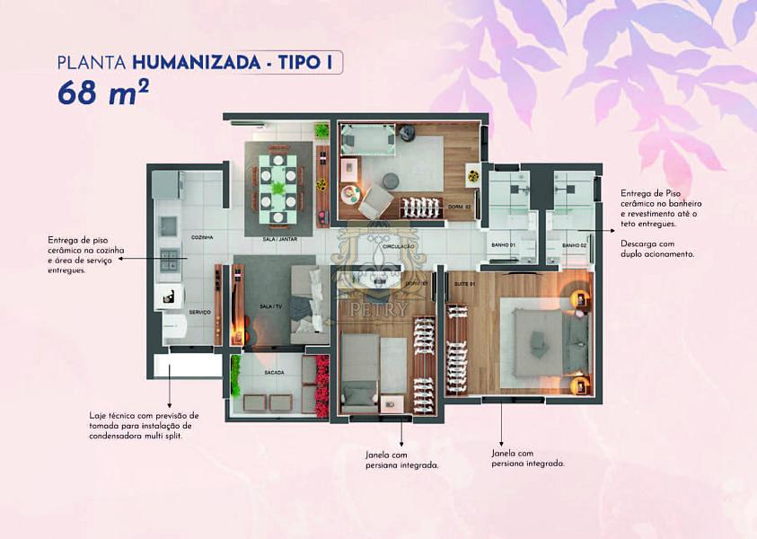 APARTAMENTOS 2 E 3 DORMITÓRIOS 53 E 68 m2 em AMERICANA — foto 15