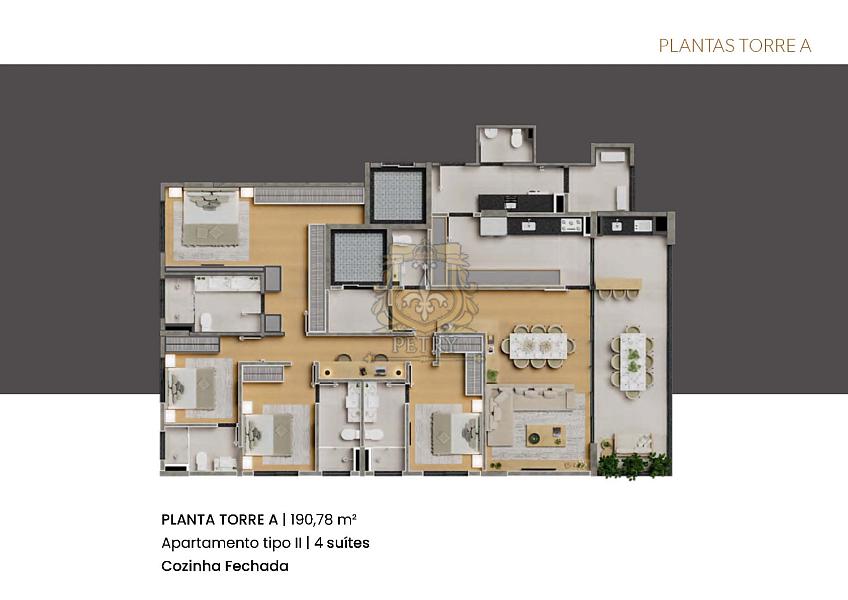 APARTAMENTOS  AMPLOS 156m² e 191m², OPÇÕES de 3 ou 4 SUÍTES — foto 17