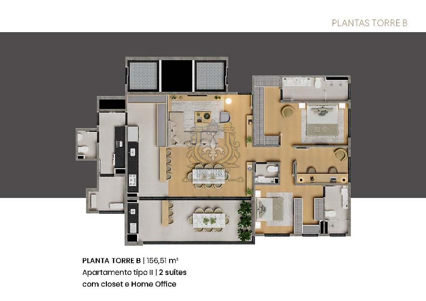 APARTAMENTOS  AMPLOS 156m² e 191m², OPÇÕES de 3 ou 4 SUÍTES — foto 21