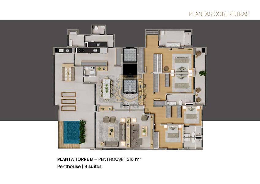 APARTAMENTOS  AMPLOS 156m² e 191m², OPÇÕES de 3 ou 4 SUÍTES — foto 25