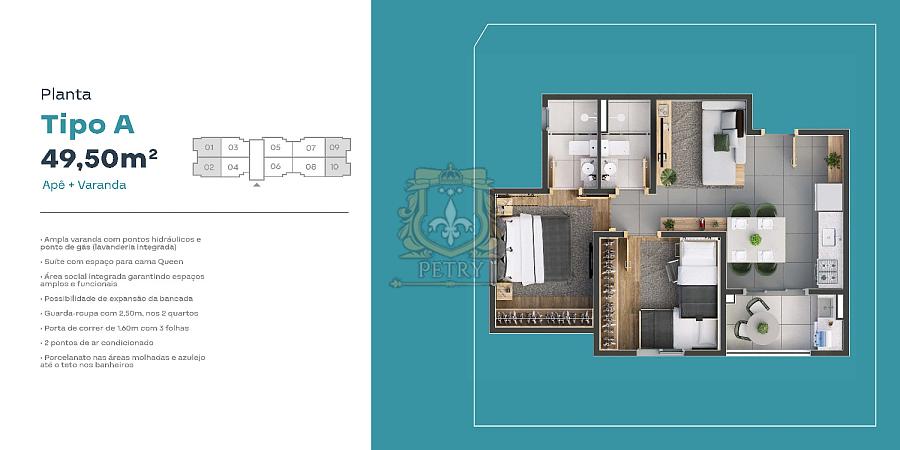 APARTAMENTO 2 DORMITÓRIOS 48,79m2 NO ALPHACENTER SBO — foto 12