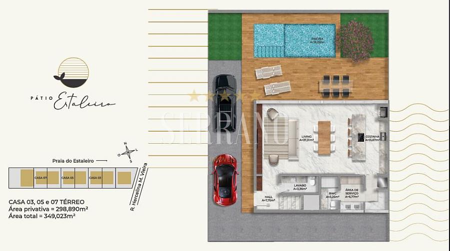 Casa em Condomínio com 4 quartos à venda, 298m², 6 banheiros, 2 garagens - Praia do Estaleiro - Balneário Camboriú — foto 3