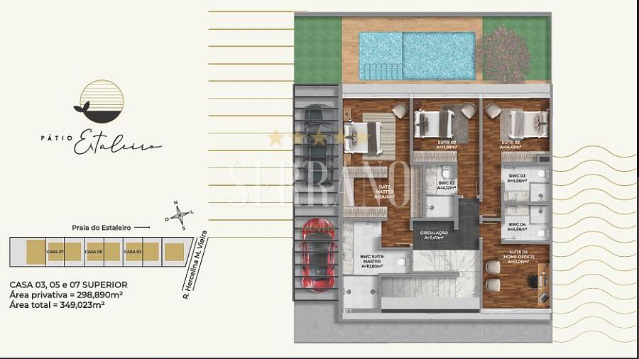 Casa em Condomínio com 4 quartos à venda, 298m², 6 banheiros, 2 garagens - Praia do Estaleiro - Balneário Camboriú — foto 4