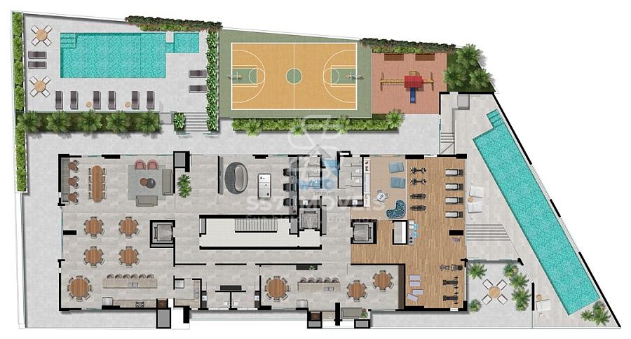 Klimt - Excelente apartamento com 2 quartos à venda no bairro Cabral, em Curitiba. — foto 5