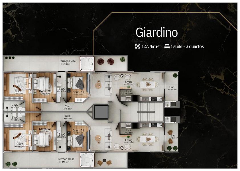 Projeto Exclusivo e Moderno bem pertinho da praia com 3 dormitorios — foto 5