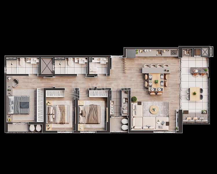 Seu novo conceito em morar bem, 80 metros da praia, frente mar, piscina, 3 dormitorios. Puro luxo e — foto 21