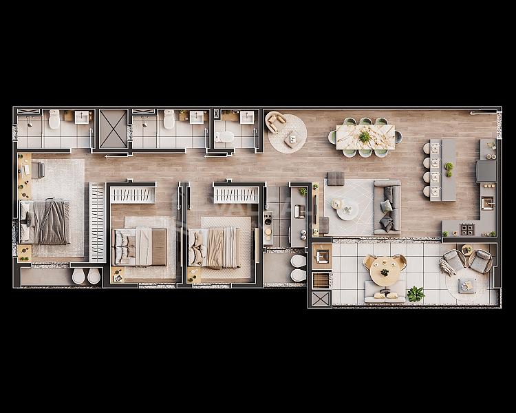 Seu novo conceito em morar bem, 80 metros da praia, frente mar, piscina, 3 dormitorios. Puro luxo e — foto 24