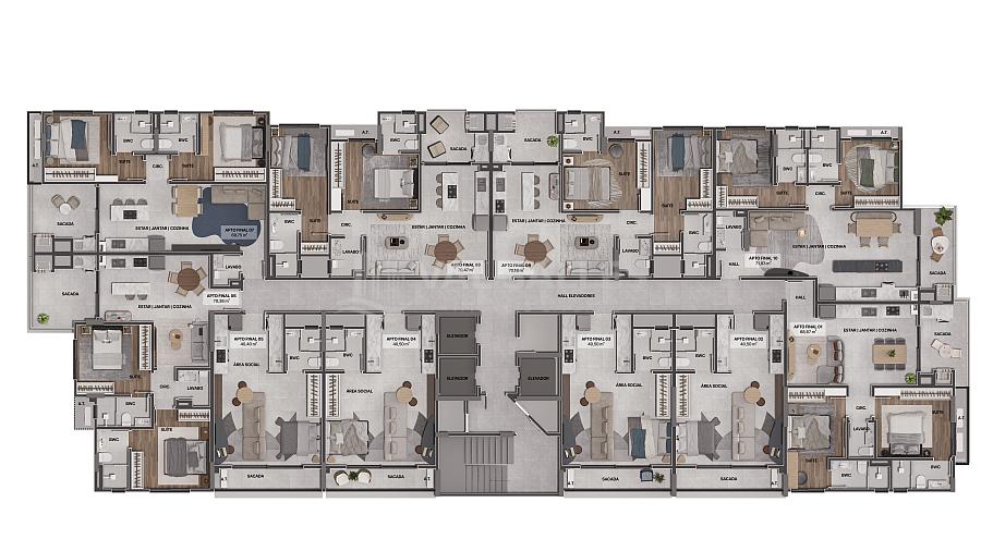 Moderno e Inovador, o NEO GRAVATA uma execelente oportunidade de viver o futuro. 1 e 2 Dorm. Com area de lazer completa, piscina e a melhor localizcao — foto 6