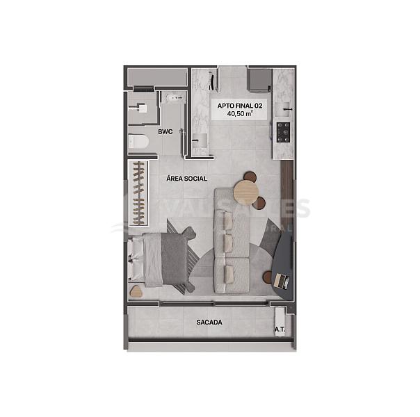 Moderno e Inovador, o NEO GRAVATA uma execelente oportunidade de viver o futuro. 1 e 2 Dorm. Com area de lazer completa, piscina e a melhor localizcao — foto 14