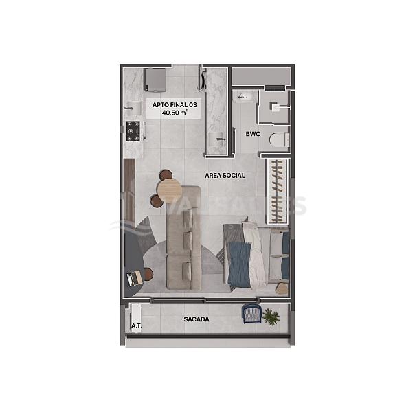 Moderno e Inovador, o NEO GRAVATA uma execelente oportunidade de viver o futuro. 1 e 2 Dorm. Com area de lazer completa, piscina e a melhor localizcao — foto 12