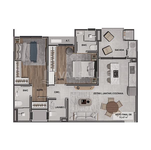 Moderno e Inovador, o NEO GRAVATA uma execelente oportunidade de viver o futuro. 1 e 2 Dorm. Com area de lazer completa, piscina e a melhor localizcao — foto 25