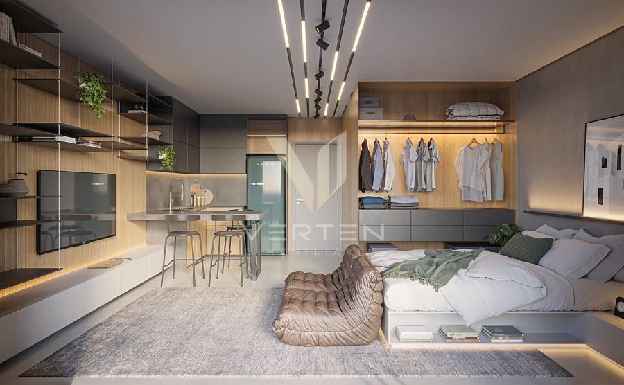 Apartamento de 1 Dormit�rio com 46 m� no Centro de Itaja� 11
