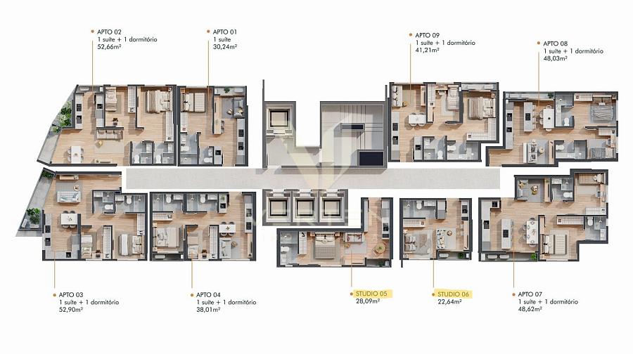 Studio � Venda no Bothanic | Centro de Itaja� | Lazer Completo 22